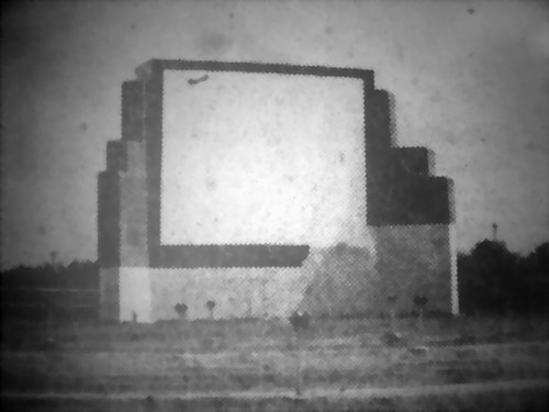 Sturgis Drive-In Theatre - Early Shot Of Sturgis Screen Tower (newer photo)